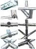Tubo Redondo de Acero Inoxidable 20/25/32 Conector Galvanizado Clip Sujetador Móvil de Seis Puntas Sin Soldadura Accesorios