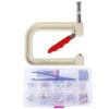 Amazon Máquina de Miçangas Manual Portátil Transfronteiriça Miçangas Não Porosas Ferramenta de Miçangas Unha de Quatro Garras Conjunto de Molde para Roupas e Joias