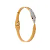 El Brazalete Abierto de Acero Inoxidable con Concha de Diamante en Forma de Serpiente Electrochapado de Oro de 18 Quilates Más Vendido de Amazon Brazalete de Precisión que No se Desvanece