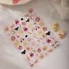 Cyansea Popular Transfronteiriço Desenho Animado Gato e Ovelha Sobremesa Adesivos 3D Embossados para Nail Art DIY Decoração de Celular Ccd Adesivos