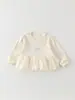 Sudadera para Niña 2026 Primavera Nuevo Estilo Ropa de Encaje Patchwork para Bebés y Niños Pequeños Top Versátil Floral para Bebés Niñas Clase A