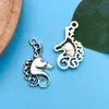 Venda quente Prata tibetana mista 20 animais dinossauro aranha liga de zinco acessórios de joalheria DIY colar pulseira pingente acessórios