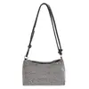 Bolsa de Ombro Texturizada Tendência Nova Coreana Tendência Nova Strass Moda Full Diamond Senso de Alto Padrão Moda Bolsa de Ombro Transversal Transfronteiriça