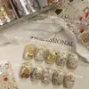 Han Feng Ins Arte de Uñas Estilo Graffiti Pintado a Mano Papel de Transferencia Tim Lei Mariposa Flor Estrella Animal Decoración Simple para Uñas