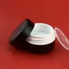 Frasco de Creme Dupla Camada com Cantos Arredondados de 30g do Fabricante, Frasco Recarregável Portátil para Viagem, Frasco Vazio Pequeno para Amostra, Recipiente de Creme