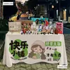 Toalha de Mesa Chão Promoção Publicidade Feira Noturna Barraca de Rua Pano de Feira Pano de Pendurar Pano de Piquenique Enfeites Celebridade da Internet Artigos de Uso Diário
