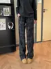Pantalones casuales a cuadros de estilo retro japonés transfronterizos con cintura elástica y cordón para hombre y mujer, pantalones anchos rectos holgados en un estilo relajado