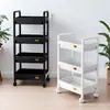 Estante de Almacenamiento con Carrito Pequeño, Organizador de Bocadillos de Bebé de Múltiples Niveles para Piso de Cocina y Dormitorio, Almacenamiento Móvil para Baño