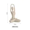 Decoração de Figura de Resina Dourada de Luxo Nórdico para Armário de Vinho, Divisória e Rack de TV