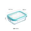 Fiambrera de Vidrio Crisper Horno Microondas Trabajador de Oficina Fiambrera Estudiante Sellada Fiambrera Caja de Almacenamiento de Gran Capacidad con Tapa
