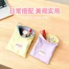 Bolsa de armazenamento de macaron estilo coreano estilo ins bloco de cores porta-moedas fino para sair bolsa de armazenamento de moedas em bloco de cores portátil
