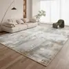 Tapete lavável de estilo minimalista em falso cashmere, tapete de chão macio estilo vintage para a sala de estar, produto popular de comércio exterior, tapete doméstico antiderrapante e resistente à sujeira