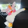 Porta-Lenços para Carro Criativo Fofo Pet Pendurado Caixa de Lenços para Carro Urso de Pelúcia Cartoon Porta-Lenços para Banco Traseiro do Carro