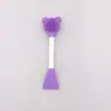 Pincel de Silicone para Cosméticos, Dupla Face, Cabeça Dupla, Para Limpeza Facial e Maquiagem, Fácil de Limpar, Textura Delicada, Macio e Amigo da Pele, Ferramenta de Beleza