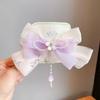Acessórios de cabelo antigos para crianças Hanfu Headwear Little Girl Hairpin Bow Ribbon Princess Hairpin Side Clip Back Head Acessórios para o cabelo
