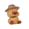 Criativo Fofo Pato Pequeno Linha Fragrância Inserir Tartaruga Animal de Estimação de Chá Enfeites Boutique Pode Criar Areia Roxa Cerâmica Brinquedo de Chá Acessórios para Cerimônia do Chá