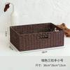 Cesto de Armazenamento de Palha Tipo Rattan Feito à Mão Caixa de Armazenamento Caixa de Armazenamento Armazenamento de Diversos Sala de Estar Quarto Guarda-Roupa Estante Armazenamento