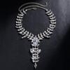 Collar exagerado con diseño geométrico de diamantes, gran oferta de AliExpress, estilo punk europeo y americano, con cadena de clavícula y diamantes de imitación para mujer.