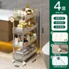 Carrinho Pequeno Rack de Armazenamento Cozinha de Chão Móvel Quarto Rack de Armazenamento Multi-Camadas Armazenamento de Lanches Banheiro Armazenamento Guarda-Roupa