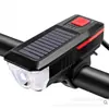 Luz Solar para Bicicleta Luz Frontal de Coche Luz de Bocina de Carga Luz de Paseo Nocturno Luz Fuerte Linterna para Bicicleta de Montaña Accesorios para Bicicleta