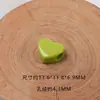 Macaron Cor Doce Furo Cruzado Coração de Pêssego DIY Buraco Grande Amor Contas Corrente para Celular Acessórios de Corda para Cabeça de Joia Acrílica
