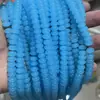 Cuentas espaciadoras de ábaco esmaltadas de cristal, multicolor, sueltas, color sólido, no se decoloran, accesorios perforados para abalorios DIY