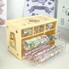 Sanrio caixa de armazenamento Sanrio desktop caixa de armazenamento multifuncional à prova de poeira com gaveta de armazenamento cosméticos caixa de papelaria