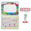 Manta de lienzo de agua para colorear, escribir y dibujar, con patrón de escritura de agua de doble cara, para descompresión infantil, transfronteriza