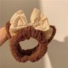 Diadema Especial para Lavar la Cara, Diadema Divertida de Otoño e Invierno con Diseño de Oso Lindo, Cinta para el Pelo, Horquilla, Accesorios para el Pelo, Tocado de Felpa