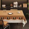 Toalha de Mesa Vintage Maillard 2026 Novo Modelo, Luxo Leve, Sensação de Alto Padrão, Sem Lavagem, Impermeável, Resistente a Óleo, Toalha de Mesa que Melhora a Atmosfera