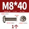Tornillos de Titanio Puro Estándar Nacional Ta2 Pernos Cruzados de Cabeza Plana de Aleación de Titanio Tornillos de Cabeza Redonda Clavos de Máquina M2M2.5M3M4M5Mm