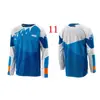 Ropa para Carreras Todoterreno Transfronterizas, Tallas Europeas y Americanas, Camiseta de Manga Larga Versátil y Elegante, que Absorbe el Sudor, Transpirable, Cómoda, Ropa de Descenso Hecha a Medida