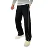 Pantalones casuales de otoño para hombre, de alta gama, modernos, a la moda, versátiles, cómodos y elegantes: color sólido, corte holgado, caída fluida y diseño de pierna recta