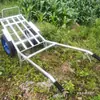 Carretilla Agrícola Manual Importada de Alemania con Frenos, Carro de Doble Rueda, Carro Tigre, Carrito Pequeño para Transportar Cemento, Arena y Grava
