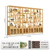 Estante Antiguo de Estilo Chino Nuevo Madera No Sólida Gabinete Multitesoro Partición para Sala de Té Estantería Sala de Estar Vitrina para Té Gabinete para Té Estante de Almacenamiento
