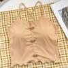 Dulce Chica Cool Hermoso Sujetador de Tirantes Traseros Ropa Interior Top de Tubo de Verano para Mujer Almohadilla de Pecho de Látex Recoge Sujetador Libre Venta al por Mayor Chaleco