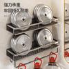 Estante de Baño sin Perforación, Estante de Almacenamiento para Inodoro y Baño Montado en la Pared, Aluminio Espacial, Impermeable, Lujo Ligero