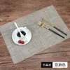 Manteles individuales estilo japonés, manteles de PVC para mesa de comedor occidental de hotel y restaurante, antideslizantes, aislantes del calor, para platos y cuencos, estilo imitación lino
