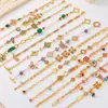 Moda de Verano Exquisito Retro Combinable Color Esmalte al Óleo Mariposa Pulsera Lujo Ligero de Alta Gama Pulsera de Temperamento para Mujer