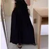 Pantalones de Pierna Ancha Holgados de Cintura Alta de Lino Estilo Coreano Versátiles Adelgazantes Klein Azul Nuevos de Verano 2026 para Mujer Petite Estilo Perezoso
