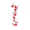 Colagem Transfronteiriça Flor Rosa Espelho Adesivos de Parede Acrílico Autoadesivos para Sala de Estar, Quarto, Fundo de TV e Decoração de Entrada