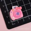 Cámara de Moño de Dibujos Animados Accesorios de Resina Brillante Pegamento Crema Llavero DIY Cadena para Teléfono Móvil Accesorios para el Cabello Material de Pasador