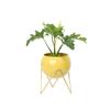 Maceta de hierro cerámico nórdico soporte para flores Morandi simple decoración de sala de estar interior maceta de planta verde artificial estante para macetas