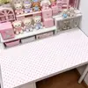 Tapete de Mesa com Bolinhas para Menina Estilo ins Fofo Pad de Mesa à Prova d'Água à Prova de Óleo Sem Lavagem Estilo Coreano Toalha de Mesa para Quarto de Estudante