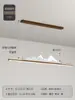 Nuevo Candil de Restaurante Estilo Chino Larga Madera Grano Estilo Chino Zen Simple Barra Estudio Paisaje Sala de Té Mesa de Té Lámparas
