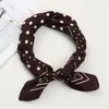 Pañuelo de Seda de Algodón y Lino Estilo Coreano 70cm, Moderno y Versátil, Pañuelo Cuadrado Pequeño Sencillo y Artístico, Adecuado para Fotografía de Viaje y como Pañuelo Decorativo para el Cuello