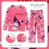 Pijama Infantil Calça Longa Feminina Meninas Primavera e Outono Estilo Princesa Roupas de Casa para Bebê Feminino Conjunto Outono e Verão Crianças de Meia-idade