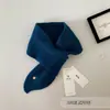 Bufanda de Punto 100% Lana Estilo Coreano Elegante Heroína Sencilla Versátil Bufanda Otoño e Invierno Cálida Color Puro Estilo Corto de Alta Gama