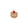 Colgante de aleación con forma de gota de aceite, joyería artesanal, directo de fábrica, pulsera coreana, accesorios, linda serie de cabezas de oso marrón