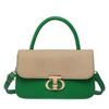 Bolso Cuadrado Pequeño de Moda 2026 Nuevo Estilo Bolso de Hombro Único Bolso de Axila Bolso Simple para el Trabajo Bolso de Mano de Moda con Bloques de Color Mochila para Mujer